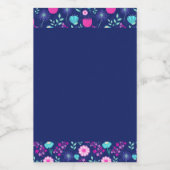 Niedlicher Blumenhintergrund Lebensmitteletikett (Einzelnes Label)