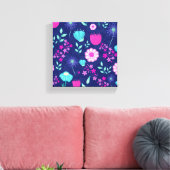 Niedlicher Blumenhintergrund Leinwanddruck (Insitu (Wohnzimmer))