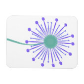 Niedlicher Blumenhintergrund Magnet (Horizontal)