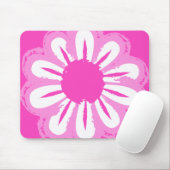Niedlicher Blumenhintergrund Mousepad (Mit Mouse)