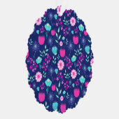 Niedlicher Blumenhintergrund Ornament Karte (Rechts)