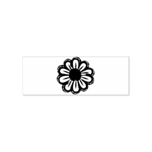 Niedlicher Blumenhintergrund Permastempel