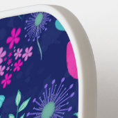 Niedlicher Blumenhintergrund Pickleball Schläger (Linke Seite)