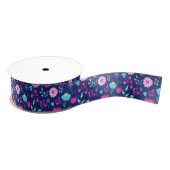 Niedlicher Blumenhintergrund Ripsband (Spule)