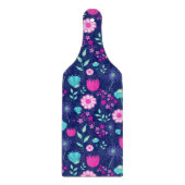 Niedlicher Blumenhintergrund Schneidebrett (Vorderseite)