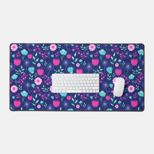 Niedlicher Blumenhintergrund Schreibtischunterlage (Tastatur & Maus)