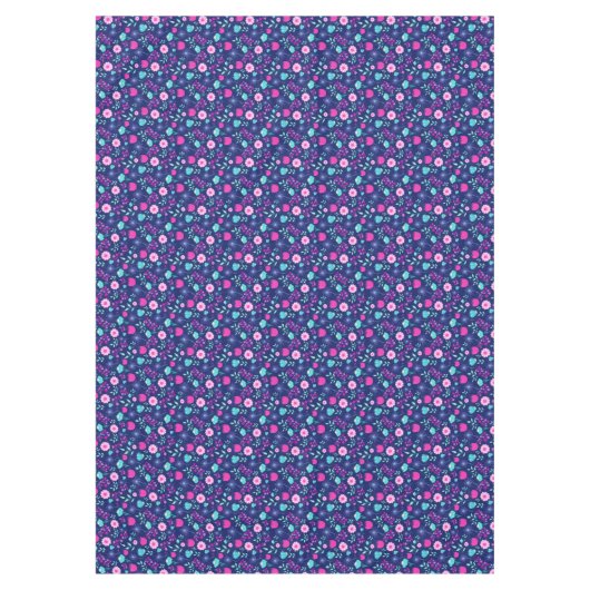 Niedlicher Blumenhintergrund Tischdecke (Vorderseite)