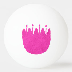 Niedlicher Blumenhintergrund Tischtennisball