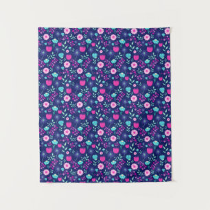 Niedlicher Blumenhintergrund Wandteppich
