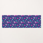 Niedlicher Blumenhintergrund Yogamatte (Rückseite (Horizontal))