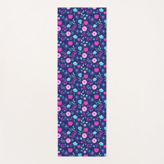 Niedlicher Blumenhintergrund Yogamatte (Vorderseite)