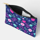Niedlicher Blumenhintergrund Zubehörtasche (Offen)