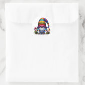 Niedlicher Blumenknochen Runder Aufkleber (Tasche)