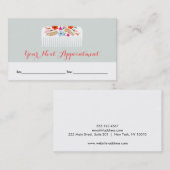 Niedlicher Blumenkohl-Salon Ernennung Terminkarte (Vorne/Hinten)