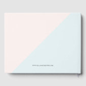 Niedlicher Blumenkranz Gästebuch (Rückseite)