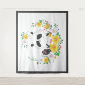 Niedlicher Blumenkranz Wandteppich (Vorderseite)