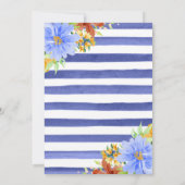 Niedlicher Blumenkreislauf Wasserfarbe Karneval Ge Einladung (Rückseite)