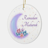 Niedlicher Blumenkreszent Islamischer Ramadan Muba Keramik Ornament (Links)