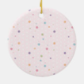 Niedlicher Blumenlehrer Weihnachtspastete Blume Keramik Ornament (Hinten)