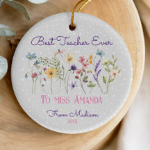 Niedlicher Blumenlehrer Weihnachtspastete Blume