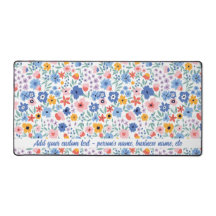 Niedlicher Blumenmuster-Individuelle Name