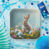 Niedlicher Blumenoster Sonniges Party Personalisie Pappteller (Party)