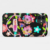Niedlicher Blumenschädel Case-Mate iPhone Hülle (Rückseite (Horizontal))
