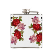 niedlicher Blumenschädel Flachmann (Rückseite)