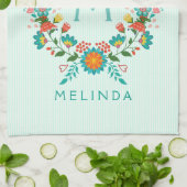 Niedlicher Blumenstrauß Handtuch (Gefaltet)