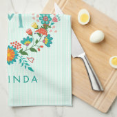 Niedlicher Blumenstrauß Handtuch (Viertel Falte)