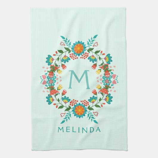 Niedlicher Blumenstrauß Handtuch (Vertikal)