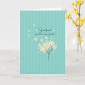 Niedlicher Blumenstrauß Karte (Gelbe Blume)