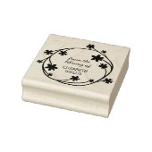 Niedlicher Blumenstrauß Lässiger Script-Individuel Gummistempel (Stempel)