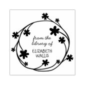 Niedlicher Blumenstrauß Lässiger Script-Individuel Gummistempel (Prägung)