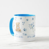 Niedlicher Blumenstrauß mit Baby Duschgeschenk Tas Tasse (Vorderseite Links)