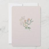 Niedlicher Blumenstrauß zum Geburtstag Einladung (Rückseite)