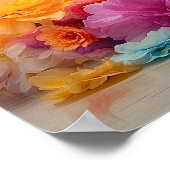 Niedlicher Blumenwelpen zum Download Poster (Ecke)