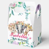 Niedlicher Blumenzoo-Dschungel Tiere Geburtstag Wi Geschenkschachtel (Geöffnet)