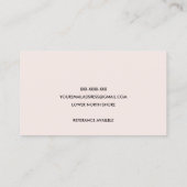 NIEDLICHER BLUSBLAUE SCANDI BLLORAL BEAR BABY MIDW VISITENKARTE (Rückseite)