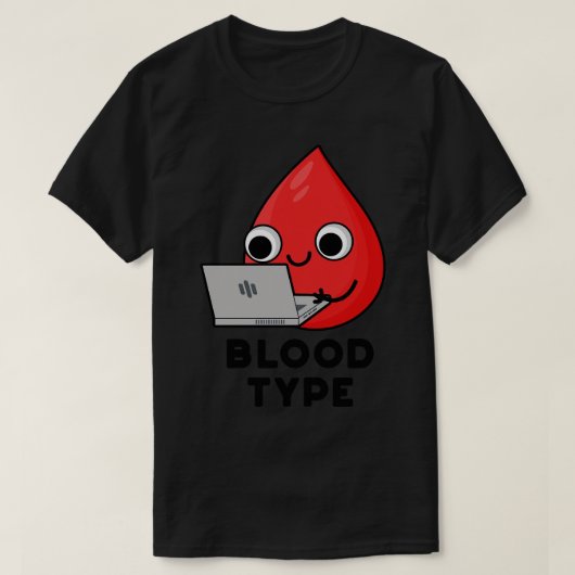 Niedlicher Bluttropfen Pun 1 T-Shirt (Design vorne)