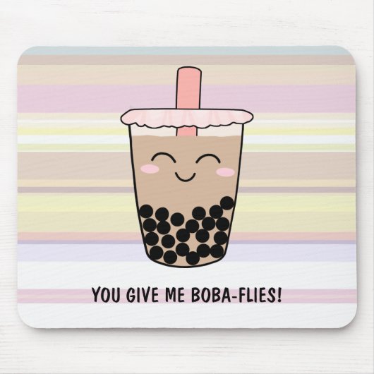 Niedlicher Boba Milk Tee Pub Mousepad (Vorne)
