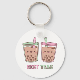 Niedlicher Boba Tee, Best Tea Pun, Bestie Schlüss Schlüsselanhänger