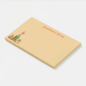 Niedlicher Bobcat auf Kakteen Post-it Klebezettel (angewinkelt)