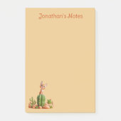 Niedlicher Bobcat auf Kakteen Post-it Klebezettel (Vorderseite)