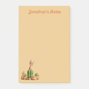 Niedlicher Bobcat auf Kakteen Post-it Klebezettel