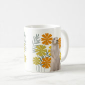 Niedlicher Boden mit fröhlichen Blume Kaffeetasse (VorderseiteRechts)