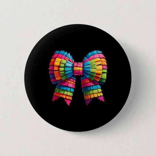 Niedlicher Bogen Coquette Lustiger Cinco De Mayo M Button (Vorderseite)