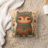 Niedlicher boho blumenkaul Cartoon Kissen (Decke)