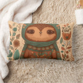 Niedlicher boho blumenkaul Cartoon Lendenkissen (Decke)