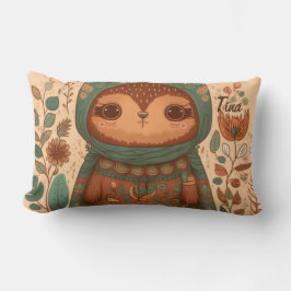 Niedlicher boho blumenkaul Cartoon Lendenkissen